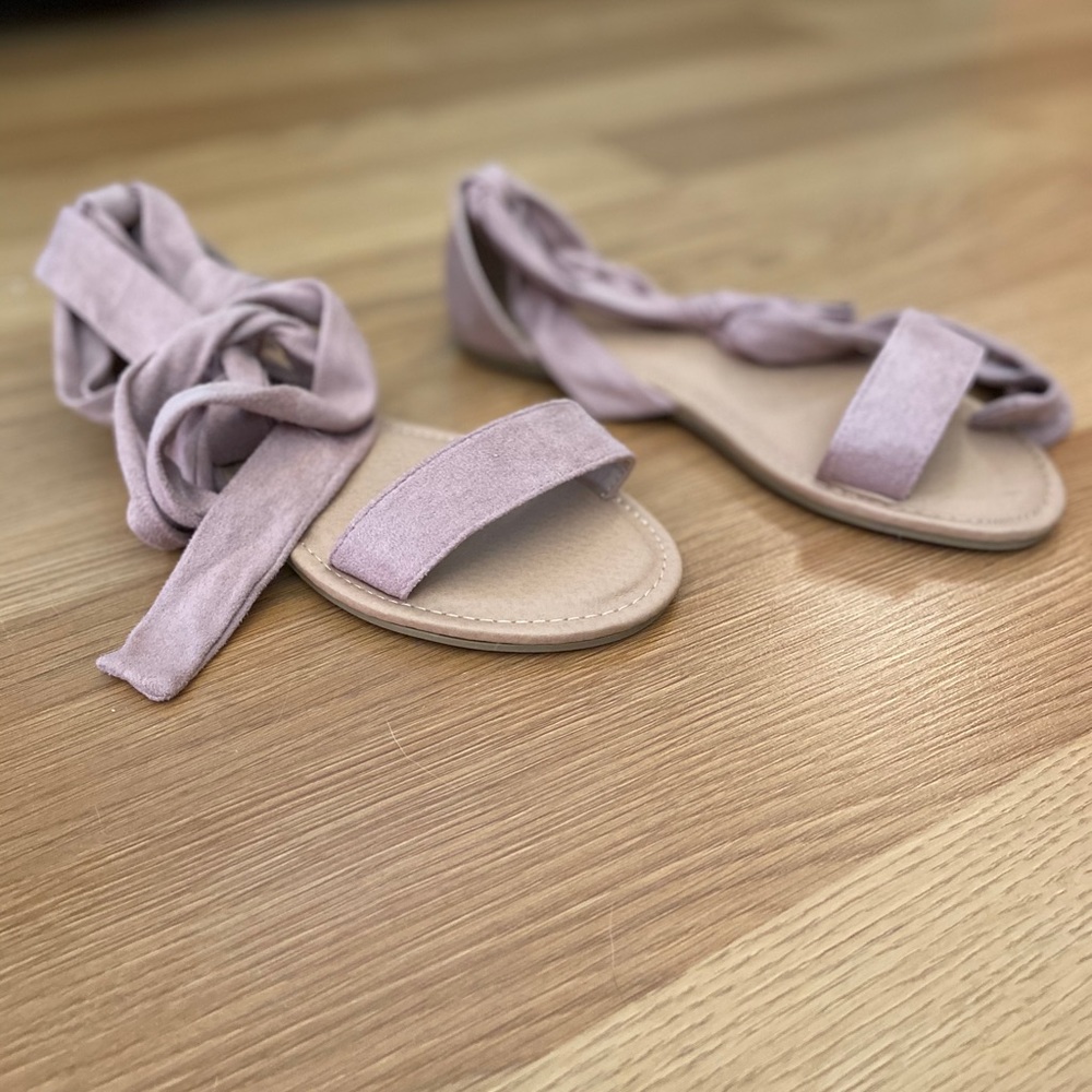Tie up sandals